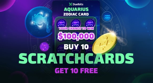 duelbits aquarius scratchcards promotion