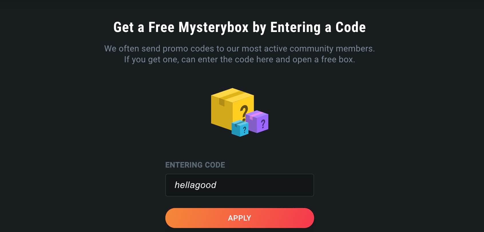 free mystery box