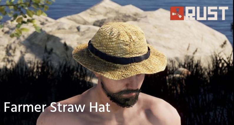 farmer straw hat rust skin