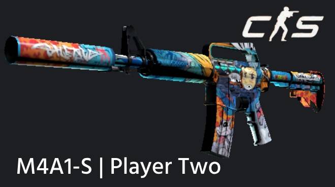player two m4a1-s skin