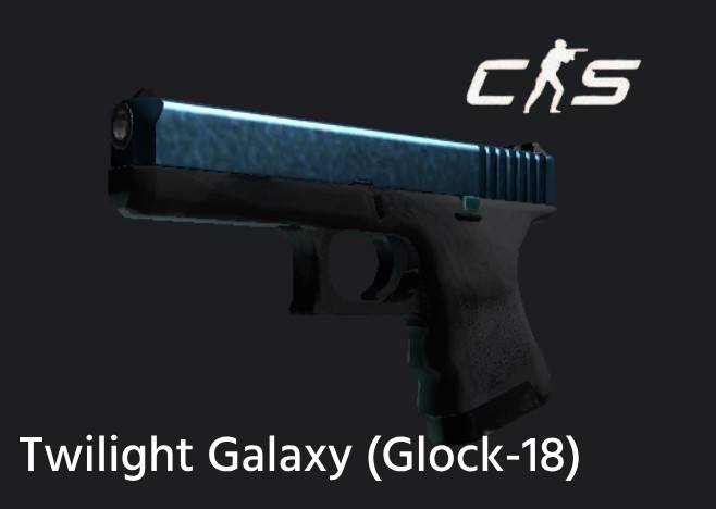 twilight galaxy (Glock-18 cs2 skin