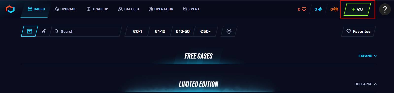 green “+” button