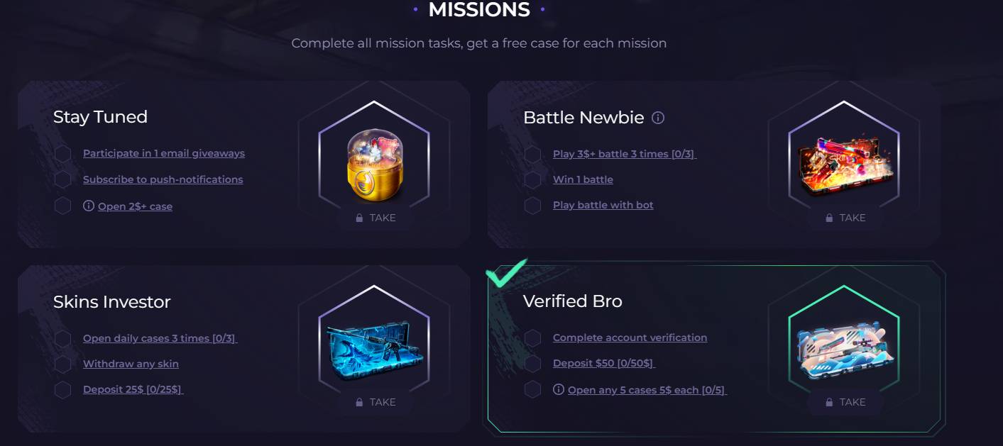 Skin.Club Missions