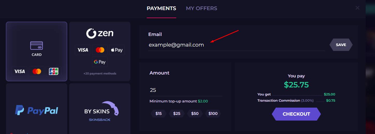 Enter Your Email Address