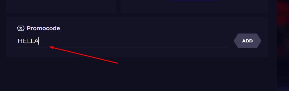 Enter Your Promo Code