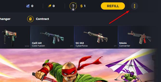 go to the “Settings” section