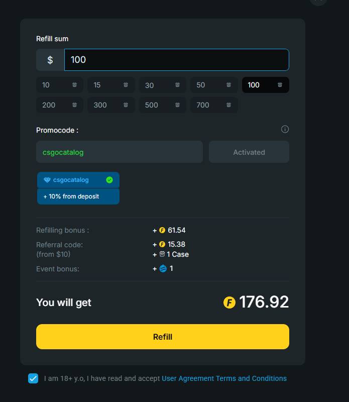 Complete your deposit