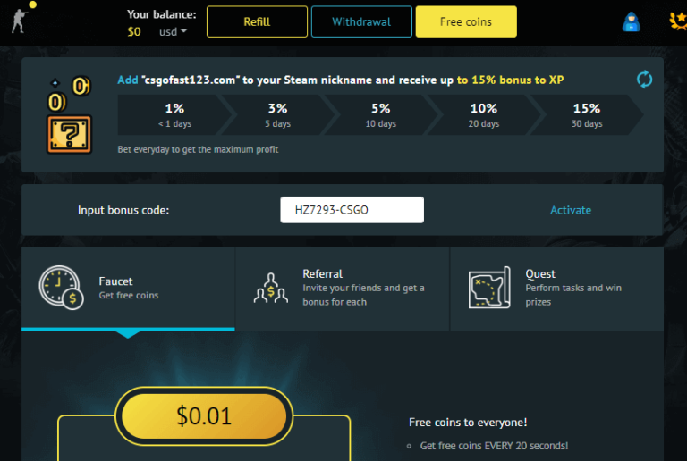 CSGOFast Bonus Codes 2022 + July Review HG Marketing