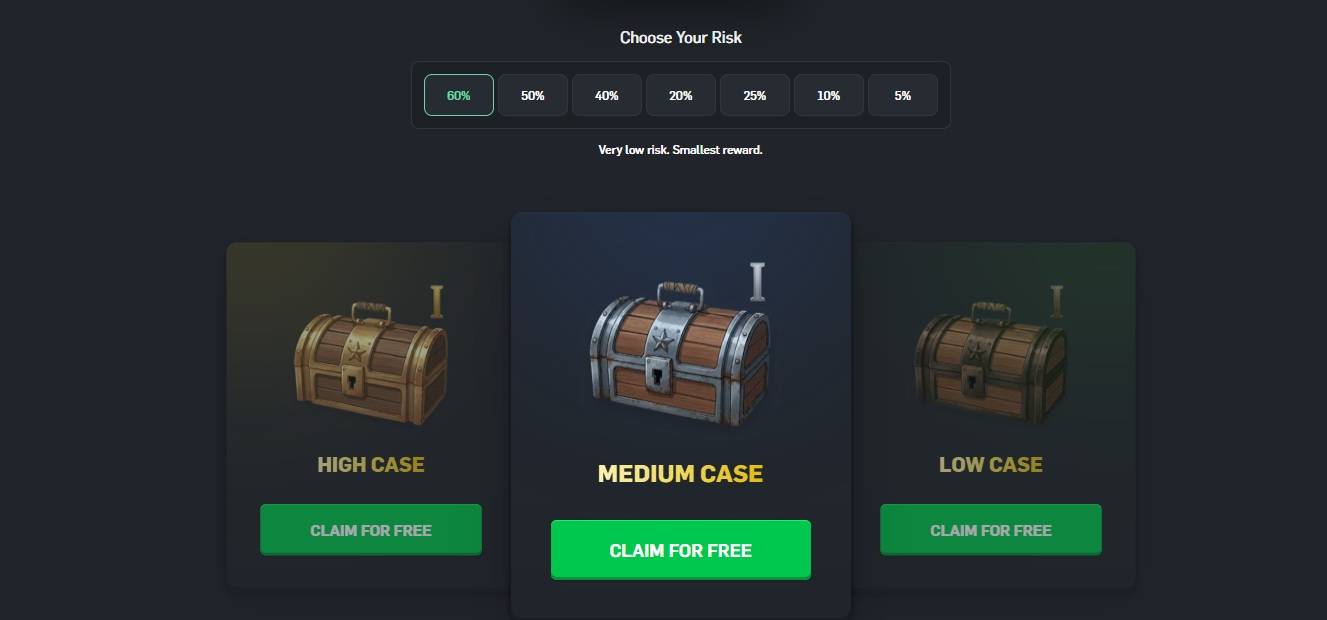 open cases for free on CSGORoll