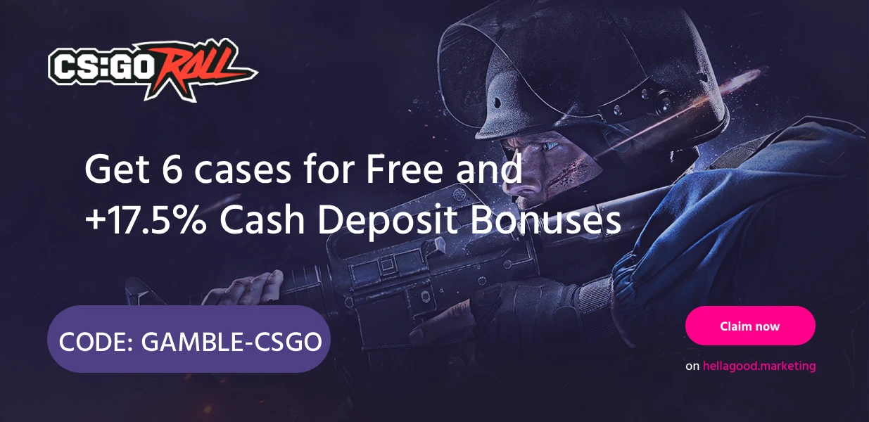 CSGORoll プロモーションコード – 無料ケース3個 + 初回入金ボーナス10%を獲得