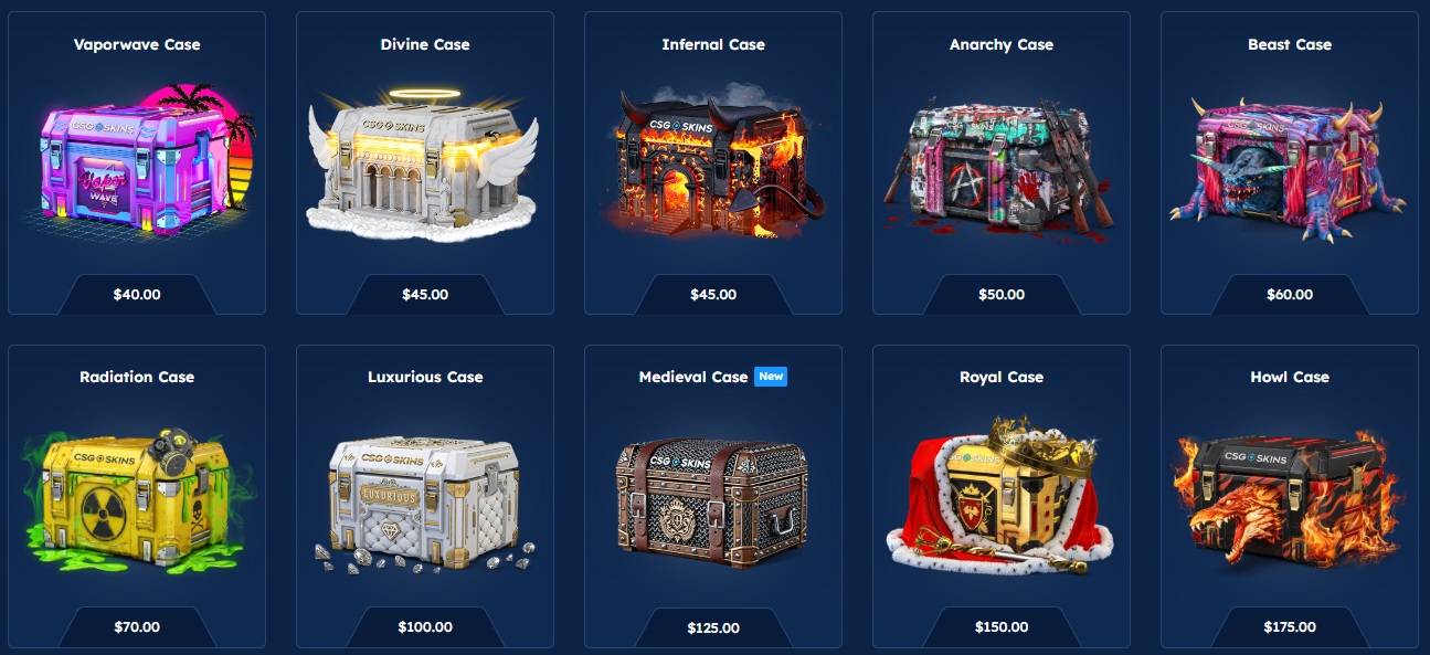 csgo skins cases