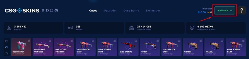 Código promocional CSGO Skins em 2025: Use “REF2AC0A1”