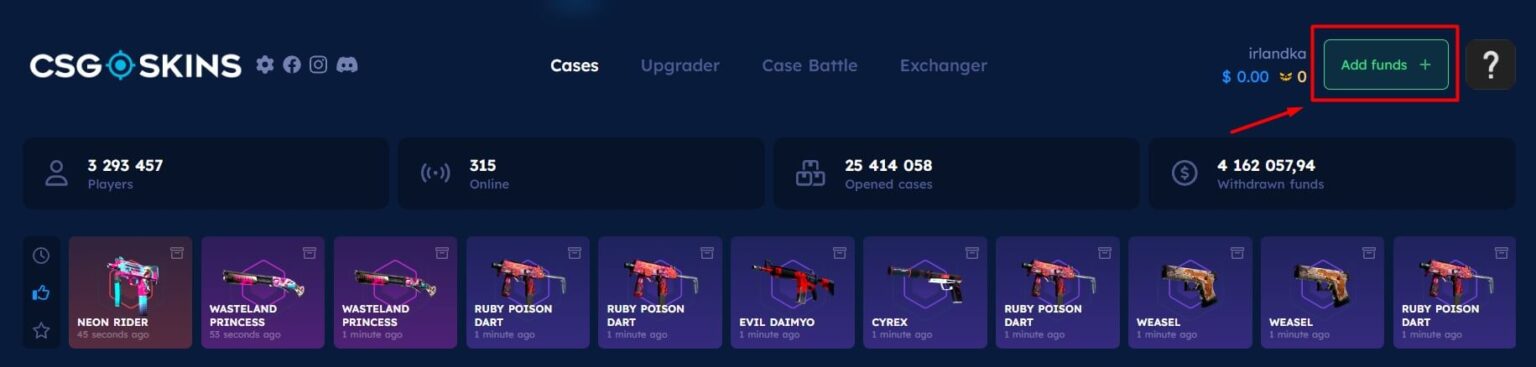 Código promocional CSGO Skins em 2025: Use “REF2AC0A1”