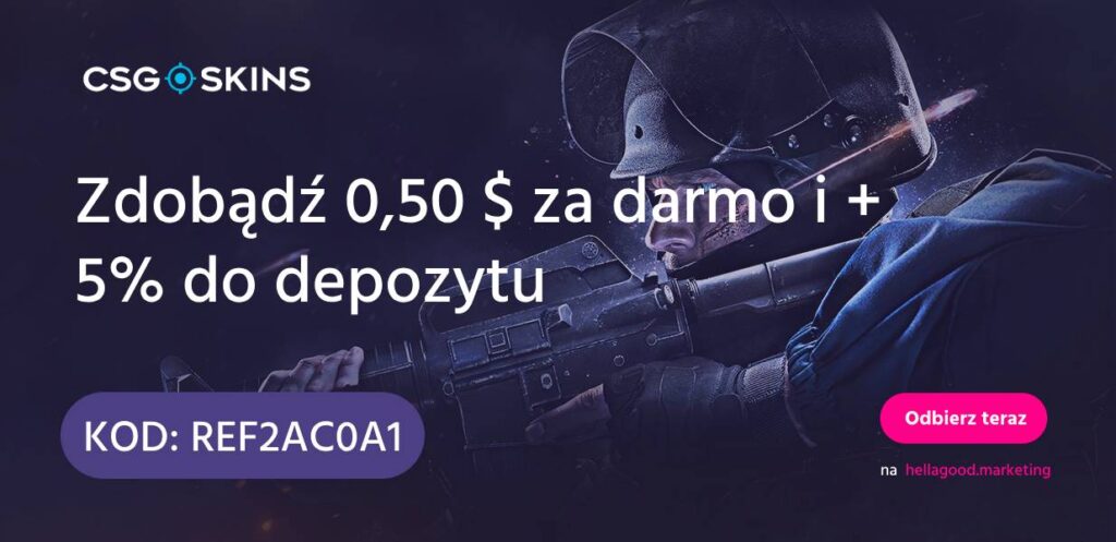 CSGO Skins Kod promocyjny w 2025: Użyj „REF2AC0A1”
