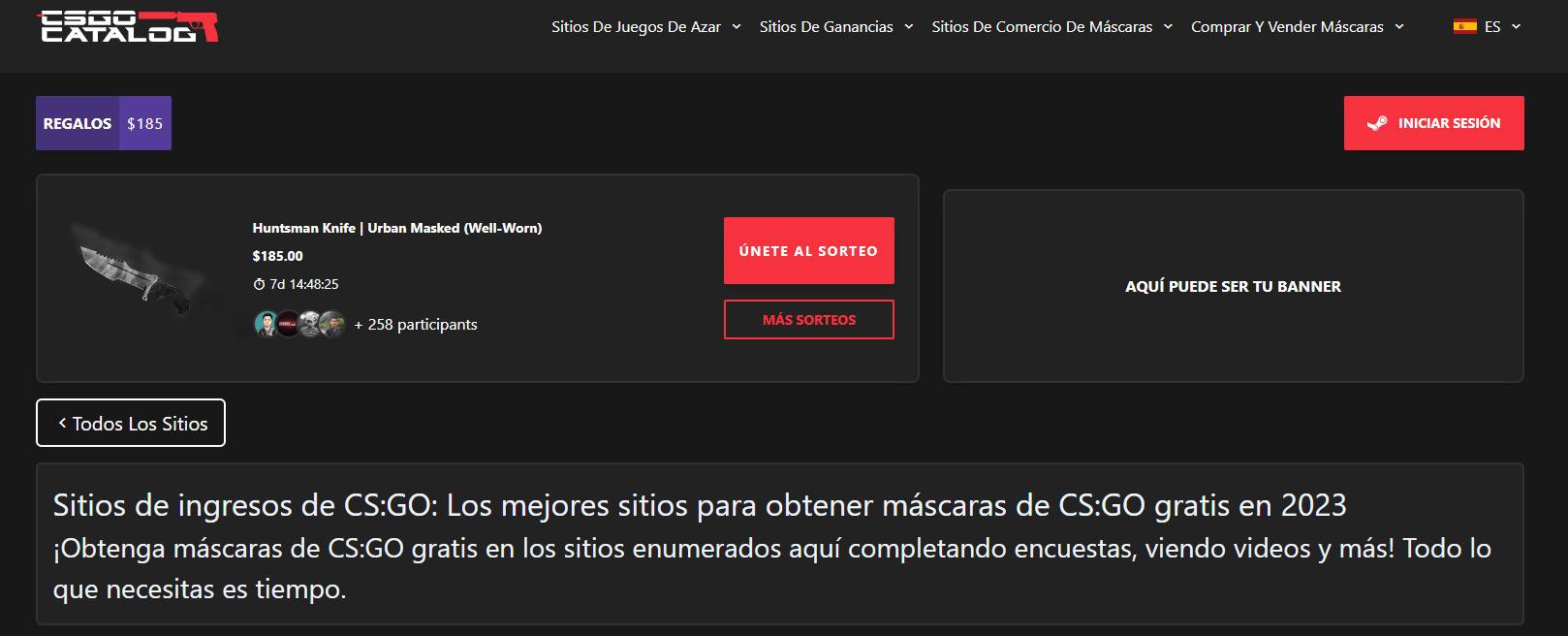 cagocatalog csgo skins site gratis