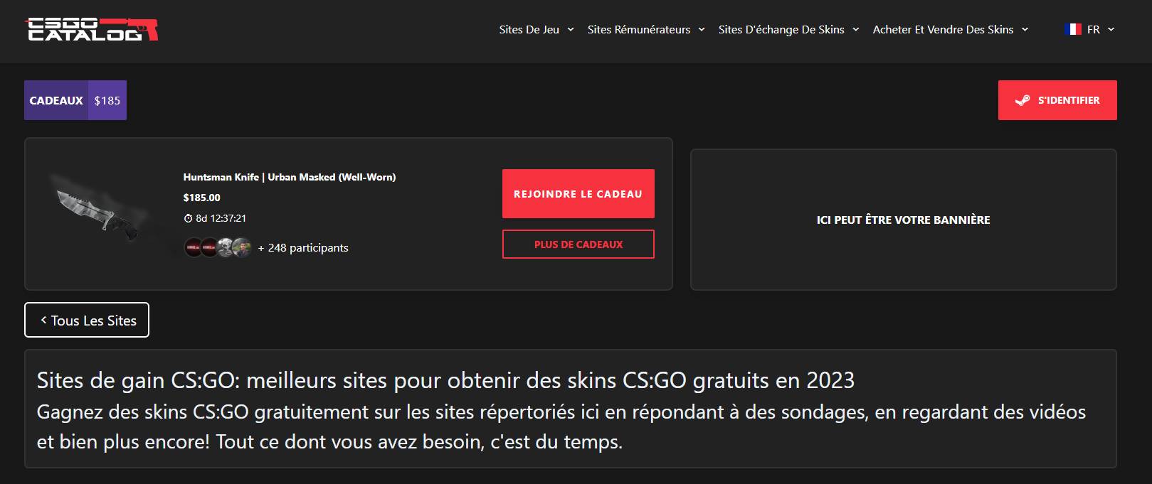 csgocatalog csgo skins site gratuit