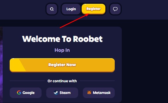 Create Your Roobet Account