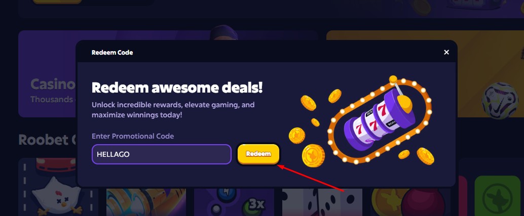 Enter Your Promo Code