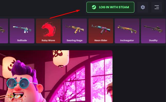 Sign in with Your Steam Account