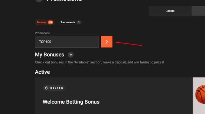 use the TOP100 promo code