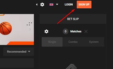 Register an account on GGBet