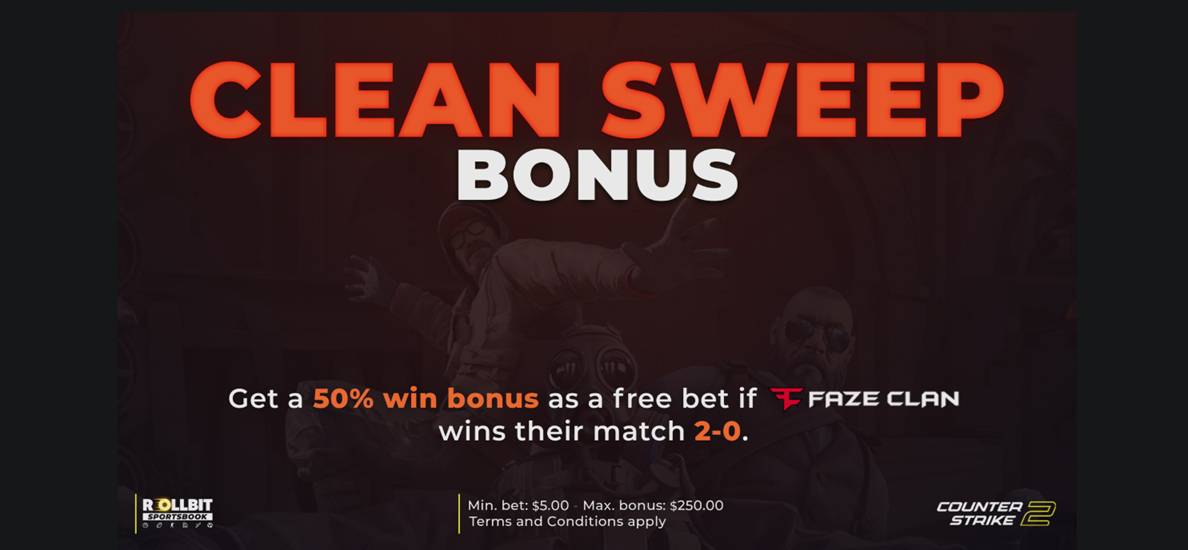 FaZe CS2 Clean Sweep Bonus