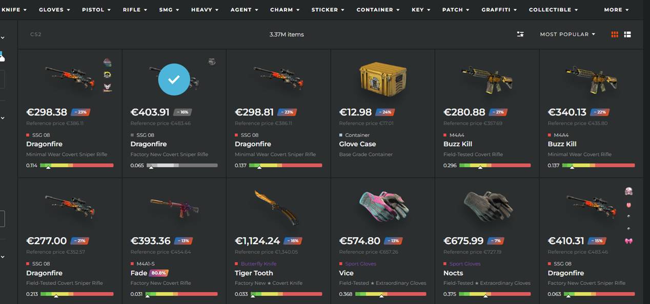 Choose the Skins You Want