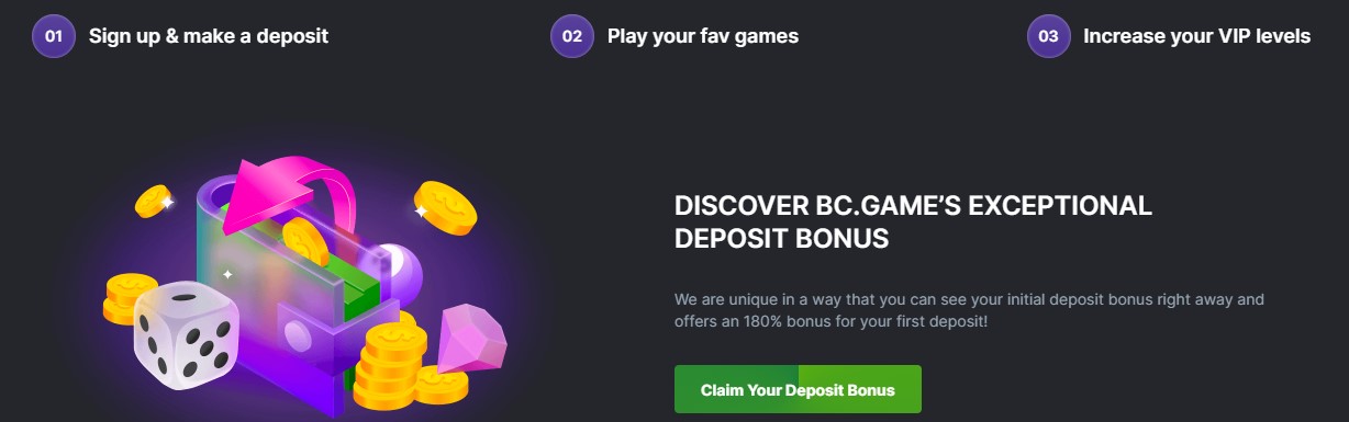 bcgame deposit bonus