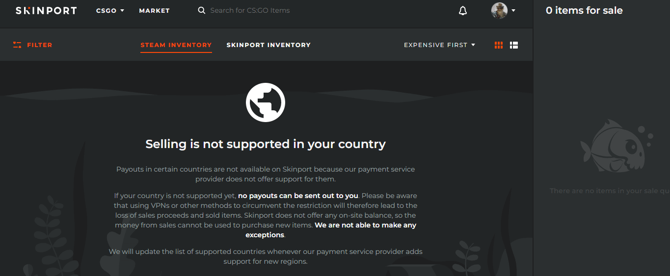 skinport sell tf2 skins site