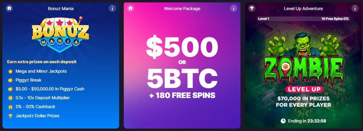 bitstarz bonuses package