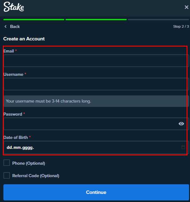 Fill out the form