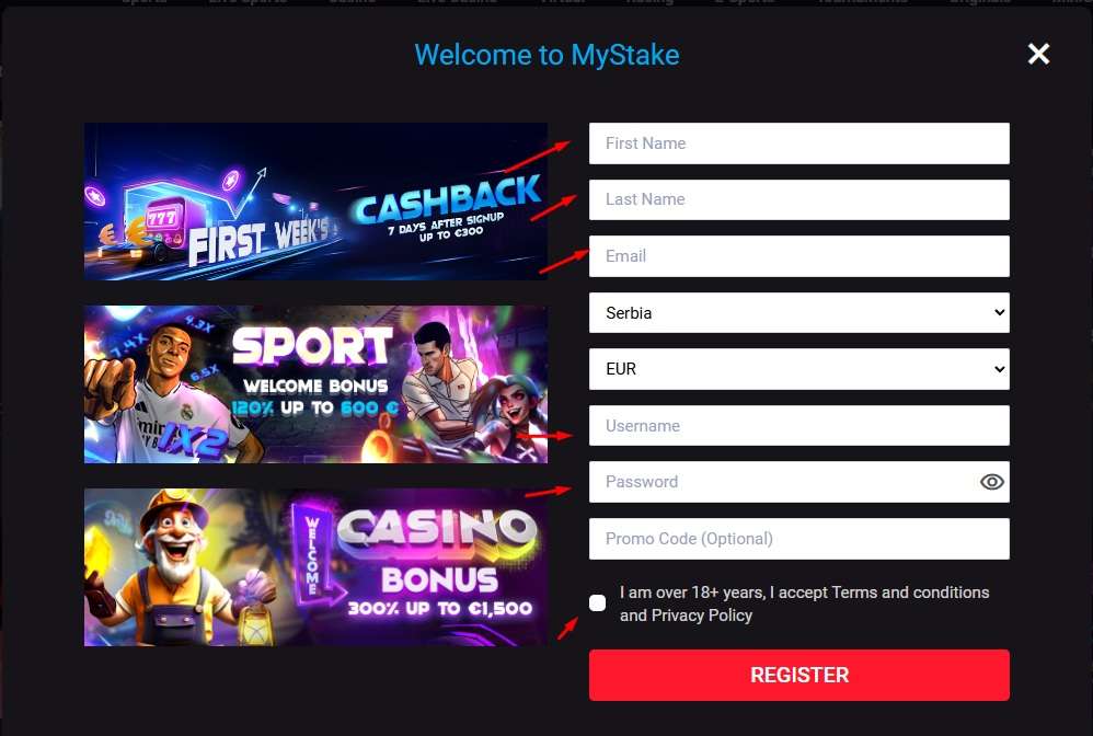 Register your account