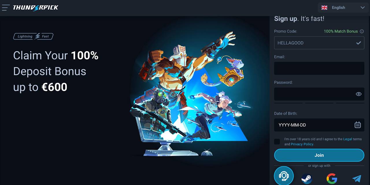 Official Thunderpick Website