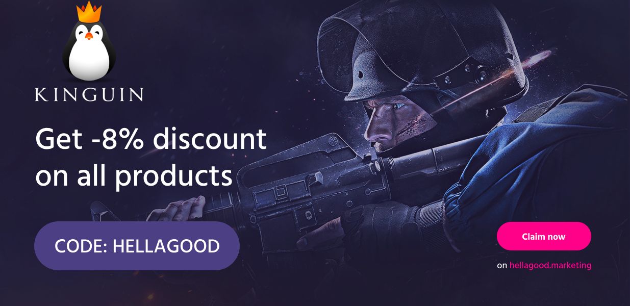 Kinguin Discount Code “HELLAGOOD” for 10% OFF & 2024 Review