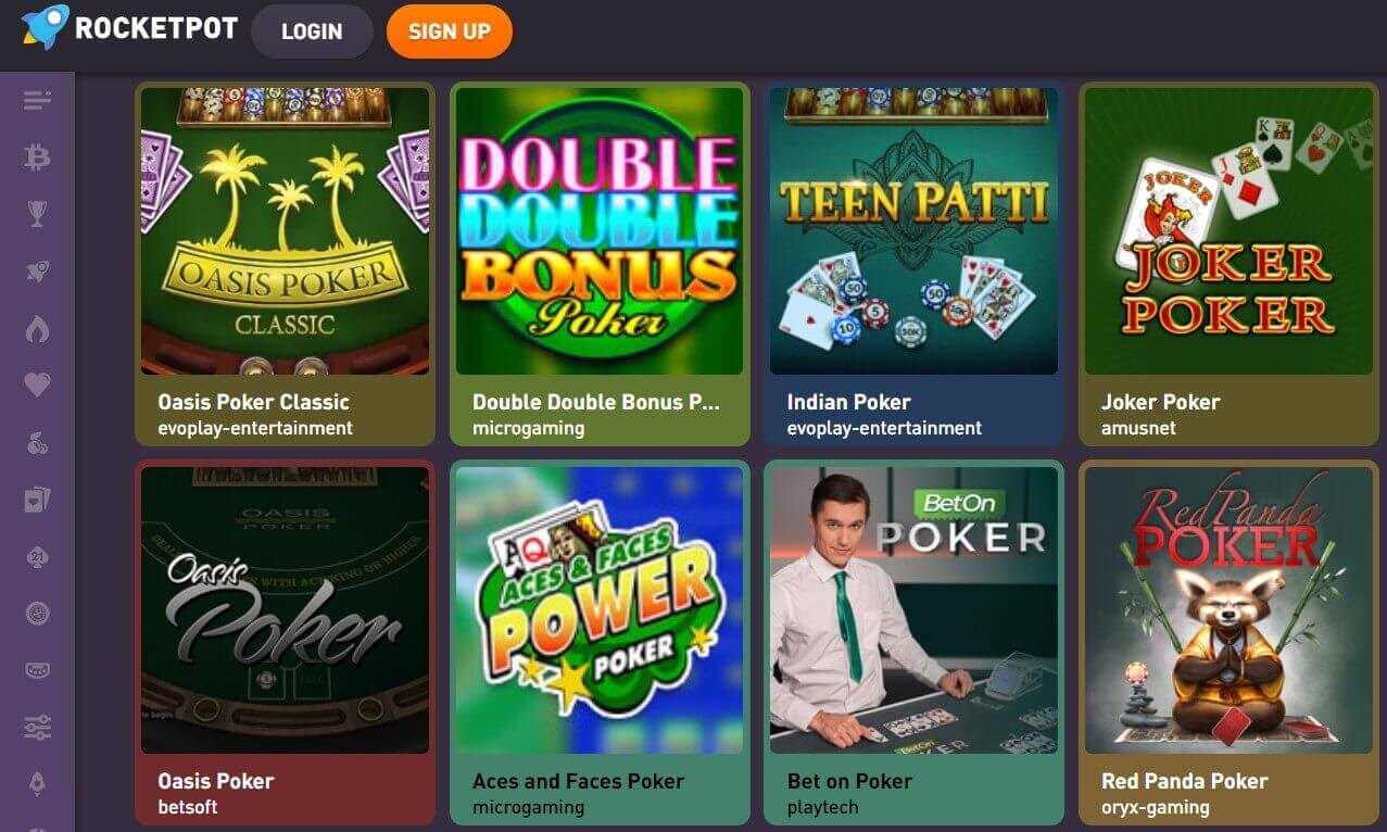 rocketpot ethereum poker casino