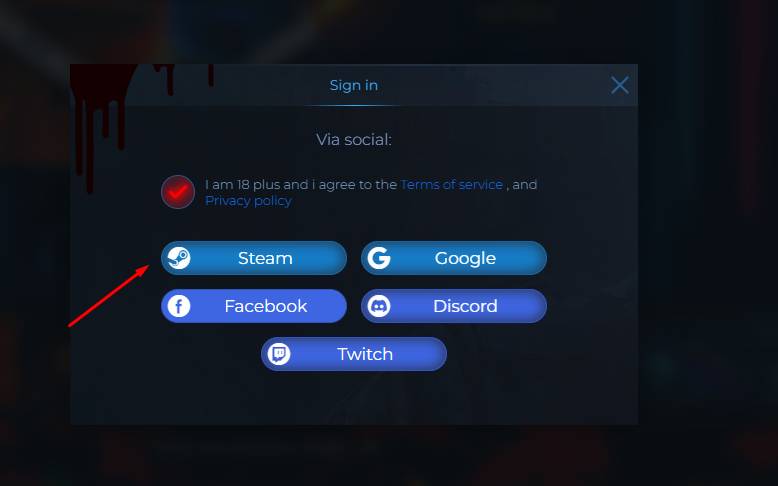 Log In to BloodyCase