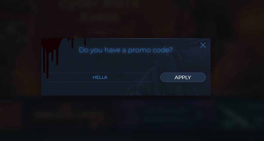 Enter the Code “HELLA”