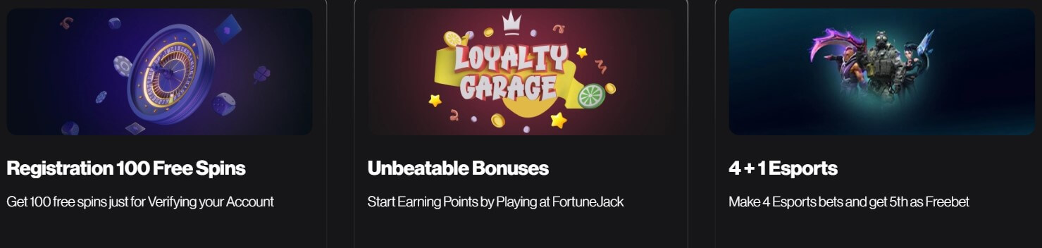 fortunajack bitcoin casino bonus