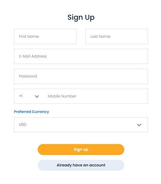 Register on Punt Casino