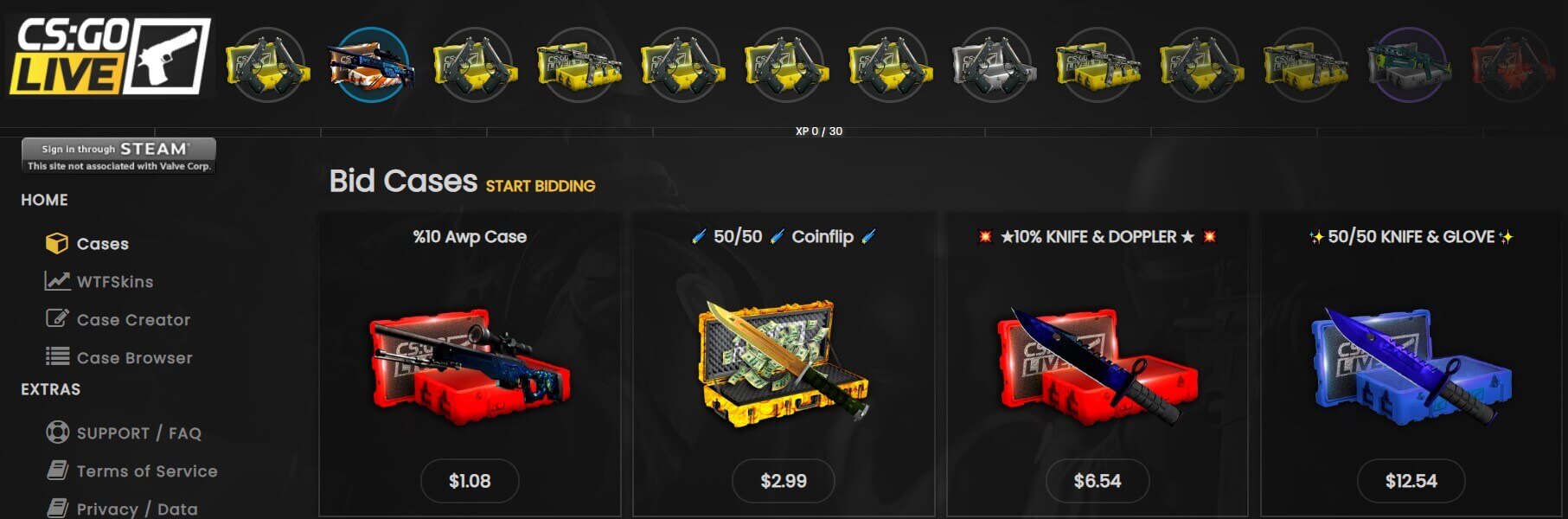 csgolive cases opening