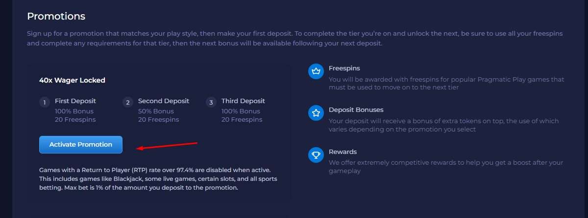 Activate Your Chosen Bonus