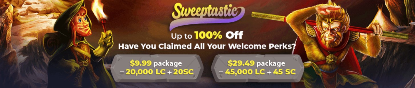 sweeptastic casino bonus