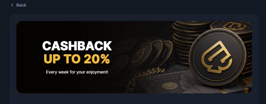 Weekly Cashback