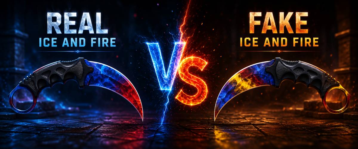 Ice and Fire vs Fake Ice and Fire