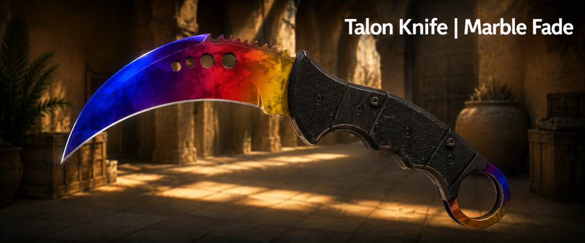 Talon Knife | Marble Fade