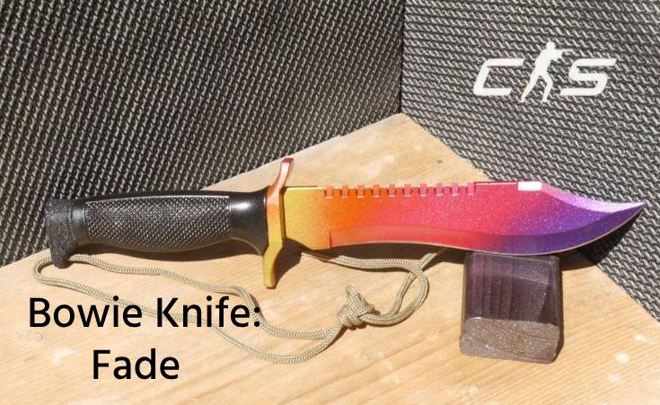 bowie knife fade skin
