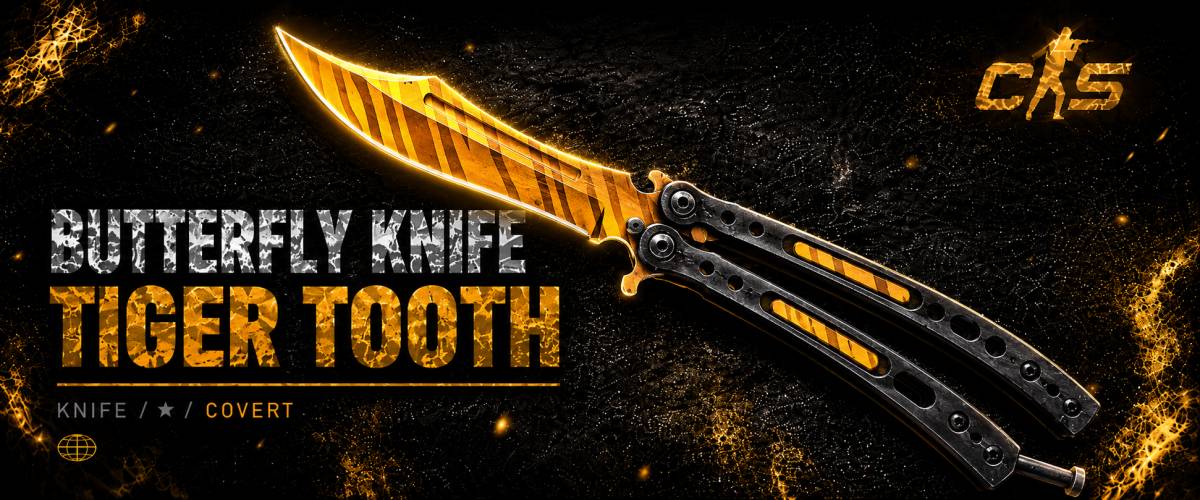 Butterfly Knife | Tiger Tooth