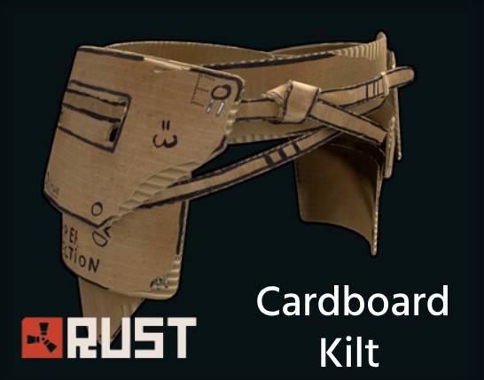 cardboard kilt rust skin