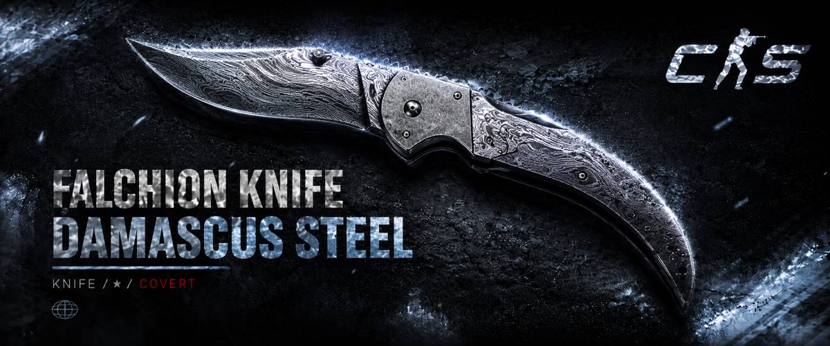 Falchion Knife | Damascus Steel