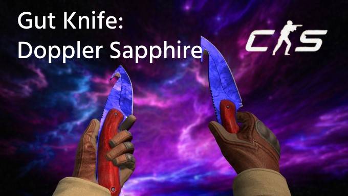 gut knife doppler sapphire skin